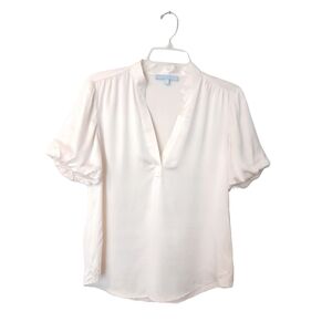 Antonio Melani Cream Short Sleeve Blouse